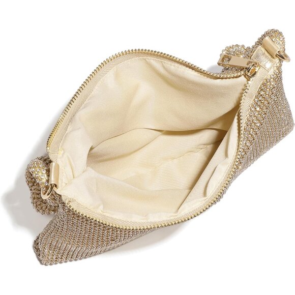 Rhinestone Purse for Women Evening Bag Glitter Sparkly Mini Handbags - Picture 7 of 9